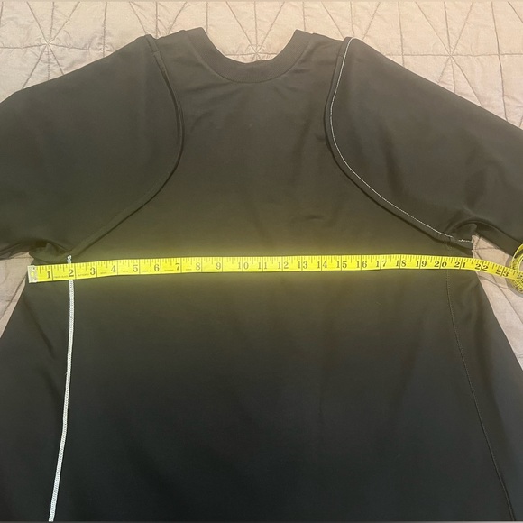 Y-3 Yohji Yamamoto Black Top w/Geometric Contrasting Top Stitching Size L - Picture 13 of 15